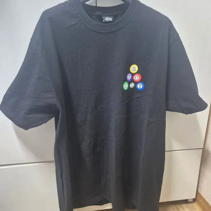 [BUNJANG] Stussy Billiards 8 Ball Short Sleeve T-Shirt Black L / 스투시 billiards 8볼 반팔티 블랙 L사이즈