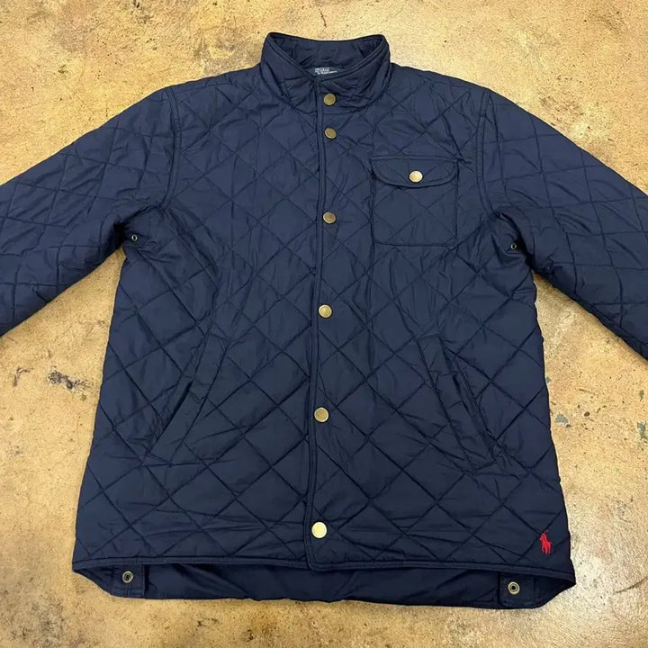 [BUNJANG] Polo Ralph Lauren Navy Quilted Jacket XL / [정품/XL] 폴로 랄프로렌 네이비 퀼팅 자켓