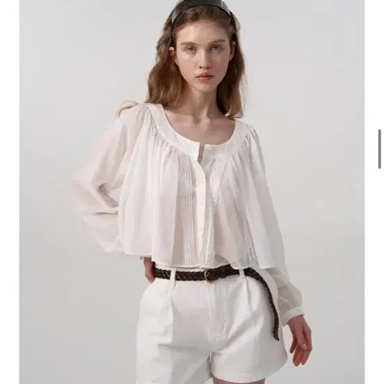 [BUNJANG] The Barnet See-through Blouse (New with Tags) / 더바넷 (택그대로 새상품) 블라우스