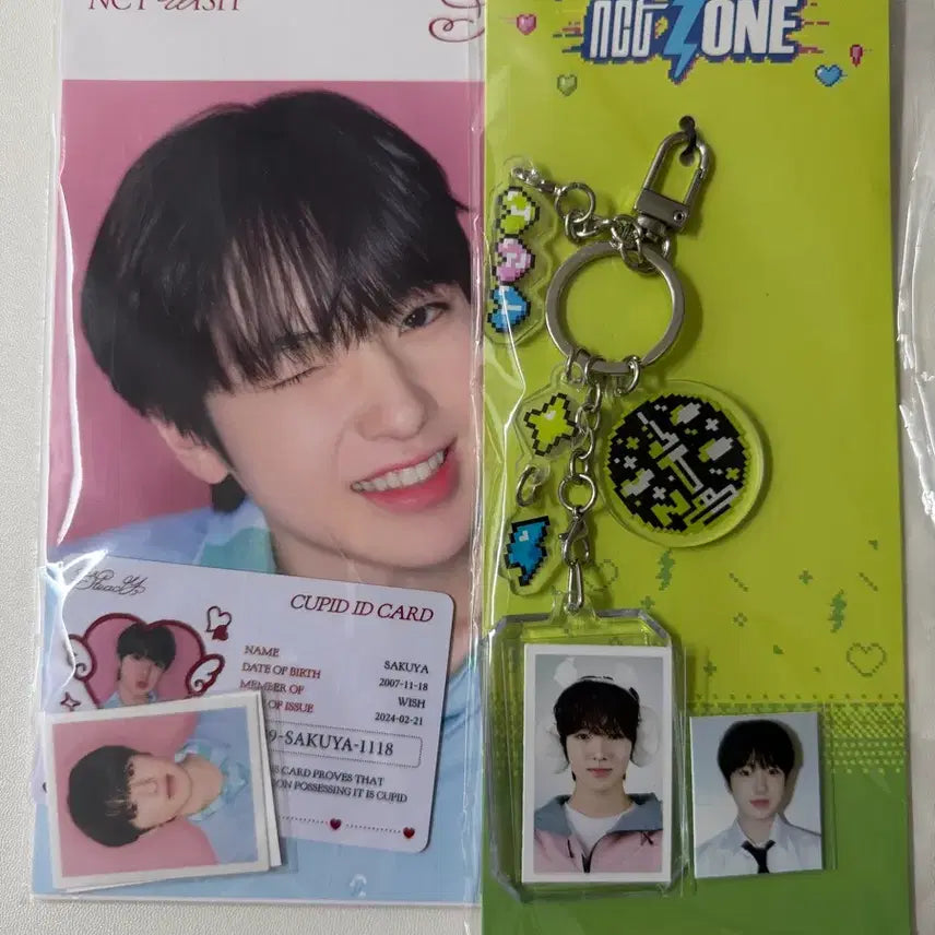 [BUNJANG] NCT WISH Sakuya Steady Photo Set Photocard Keychain Bundle Set / NCT WISH 엔시티 위시 사쿠야 스테디 포토 세트 증사 키링 일괄