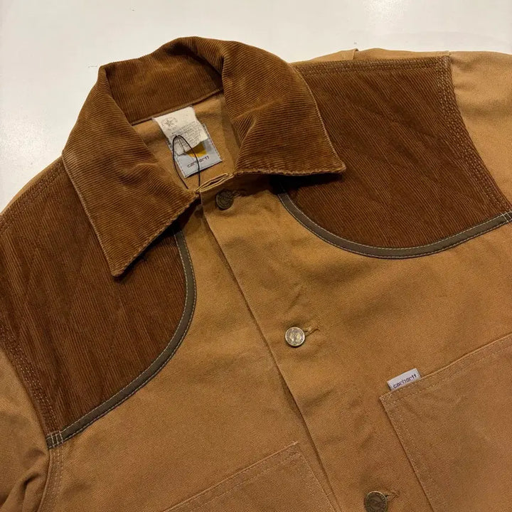 [BUNJANG] 80s Carhartt USA Brown Corduroy Hunting Jacket (L) / [L] 80s 칼하트 USA 빈티지 브라운 코듀로이 헌팅 자켓
