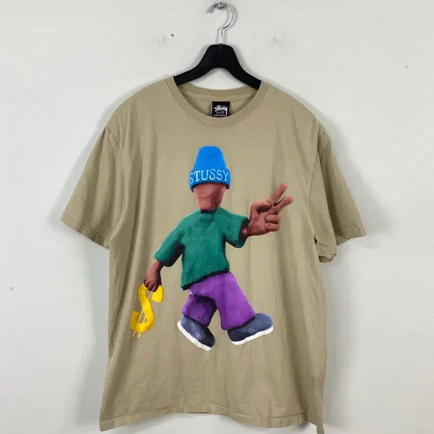 [BUNJANG] Stussy Peace &amp; Prosperity T-Shirt / 스투시 피스 앤 프로스페리티 티셔츠 M