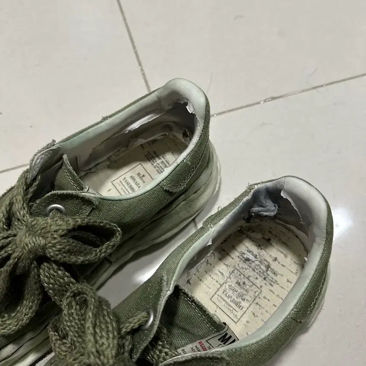 [BUNJANG] Maison Mihara Yasuhiro Blakey Khaki Sneakers / 메종 미하라 야스히로 블레이키 카키