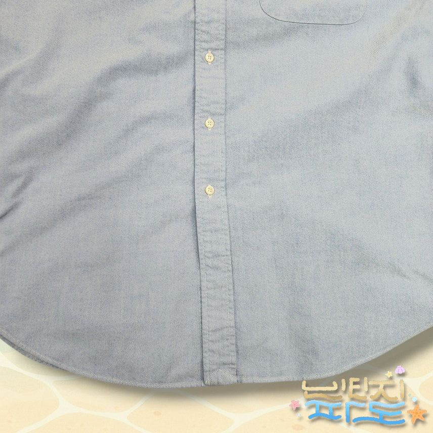 [BUNJANG] L 90s Polo Ralph Lauren OG Polo Bear Chambray Short Sleeve Shirt / L 90s POLO 폴로랄프로렌 OG 폴로베어 샴브레이 반팔셔츠