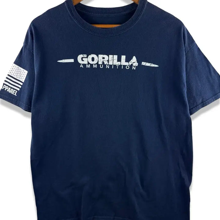 [BUNJANG] Gorilla Ammuntion "Stars and Stripes" Graphic T-Shirt / 고릴라애뮤니션 성조기 그래픽 티셔츠3291