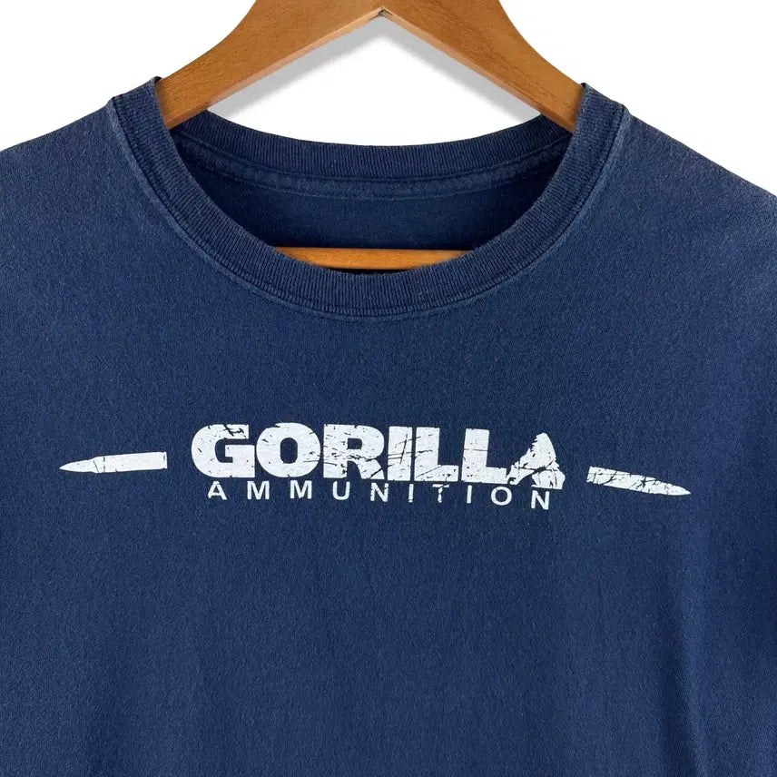 [BUNJANG] Gorilla Ammuntion "Stars and Stripes" Graphic T-Shirt / 고릴라애뮤니션 성조기 그래픽 티셔츠3291