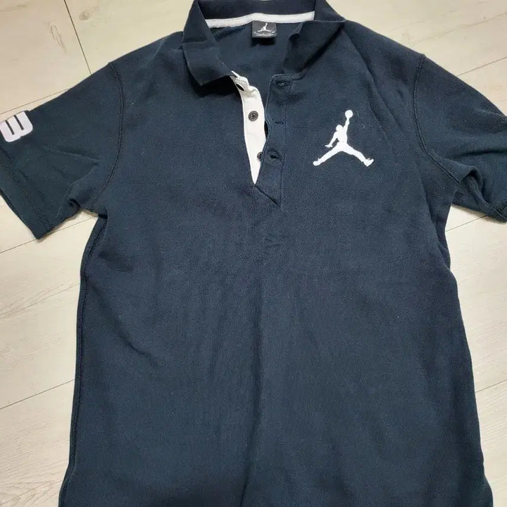 [BUNJANG] Jordan 23 Printing Short Sleeve Polo T-Shirt Black / 조던 반팔 폴로티 블랙 23 프린팅