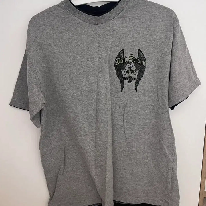 [BUNJANG] Dead Scream Graphic T-Shirt - Gray (L) / 회색 Dead Scream 프린팅 반팔티 L