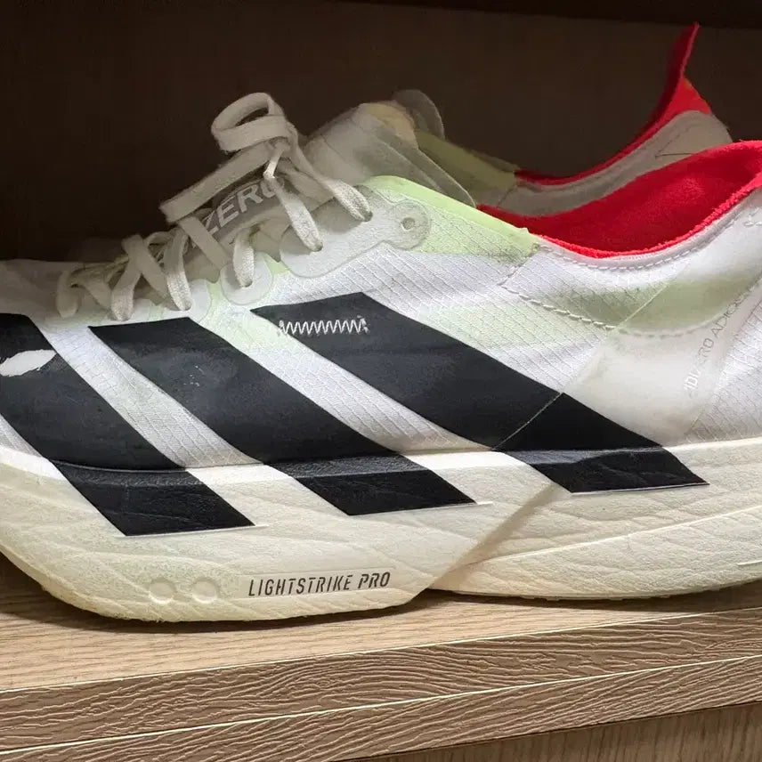 [BUNJANG] Adidas Adizero Adios Pro White/Black Running Shoes / 아디다스 아디제로 아디오스 프로 흰검 운동화