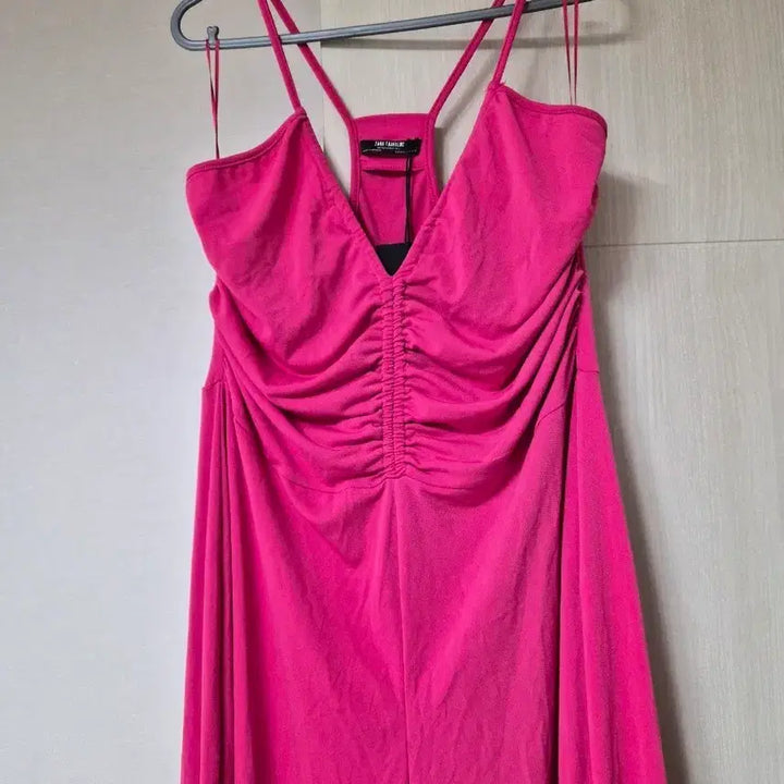 [BUNJANG] ZARA Hot Pink Shirring Maxi Pants &amp; Knit Shorts / 자라 핫핑크 셔링 롱 바지 앤 니트반바지