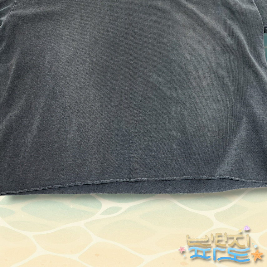 [BUNJANG] 2 Libere Mesh Hood Short Sleeve T-shirt Blue / 2 리베레 MESH HOOD 반팔 블루
