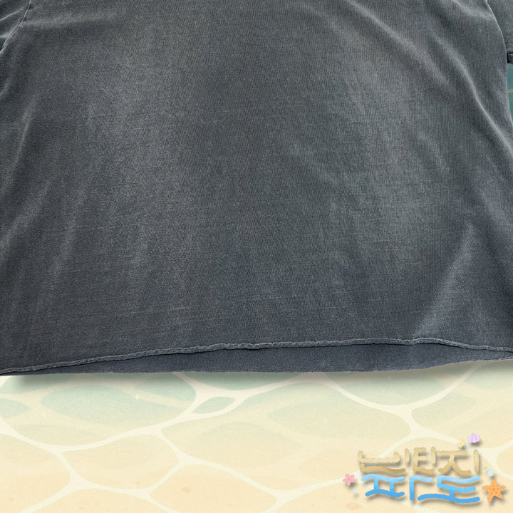 [BUNJANG] 2 Libere Mesh Hood Short Sleeve T-shirt Blue / 2 리베레 MESH HOOD 반팔 블루