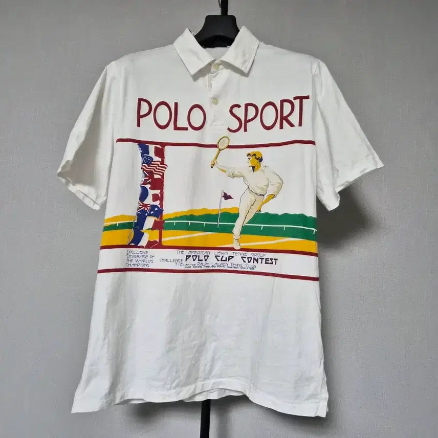 [BUNJANG] Polo Ralph Lauren 1991 Collection Inspired Collar Neck Short Sleeve T-Shirt - Size M / 랄프로렌 폴로 M 칼라넥 반팔티셔츠 M-반팔-404