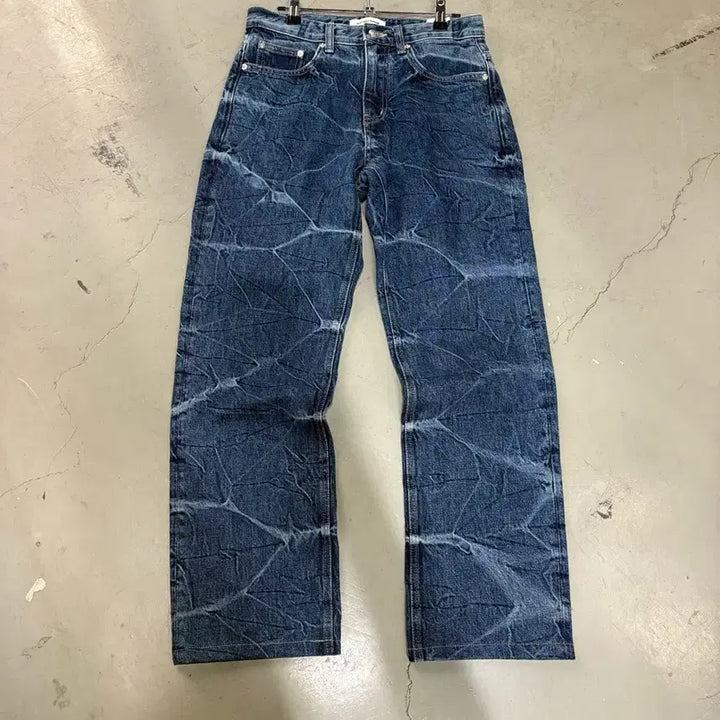 [BUNJANG] Instant Denim Washed Straight Denim Pants 28 / 만원샵 인스턴트데님 워싱 스트레이트 데님 팬츠 28