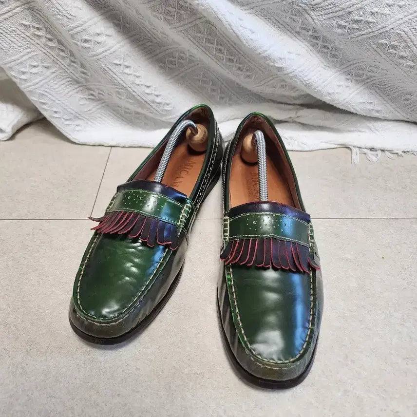 [BUNJANG] Micam Leather Fringe Loafers Size 43 / Micam 레더 프린지 로퍼 size 43