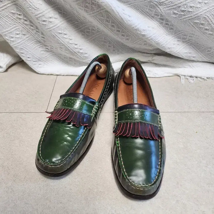 [BUNJANG] Micam Leather Fringe Loafers Size 43 / Micam 레더 프린지 로퍼 size 43