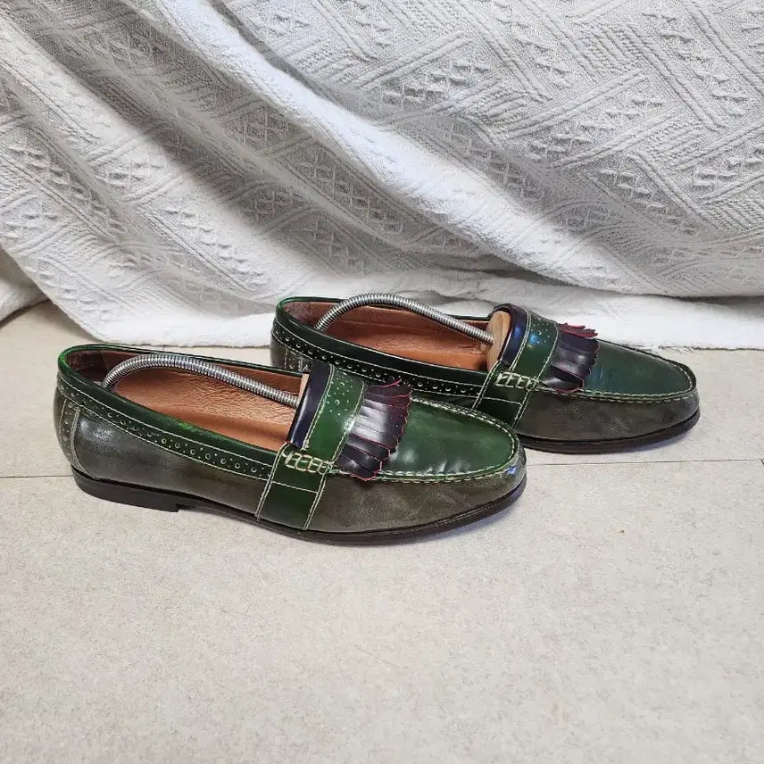 [BUNJANG] Micam Leather Fringe Loafers Size 43 / Micam 레더 프린지 로퍼 size 43
