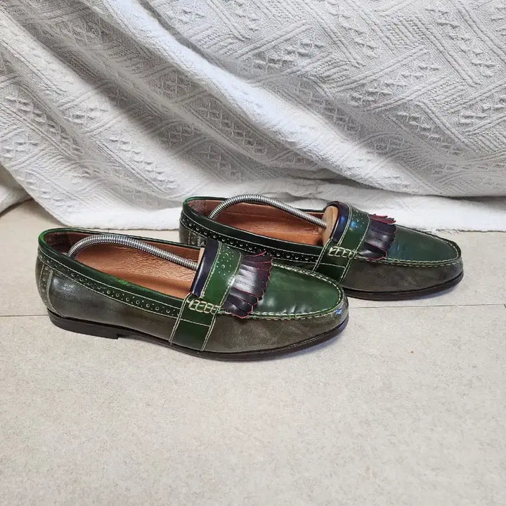 [BUNJANG] Micam Leather Fringe Loafers Size 43 / Micam 레더 프린지 로퍼 size 43