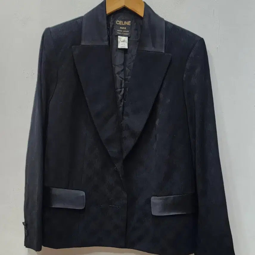 [BUNJANG] Celine Houndstooth Wool Blazer Jacket / 셀린느 하운투스 울 블레이저 (자켓)40
