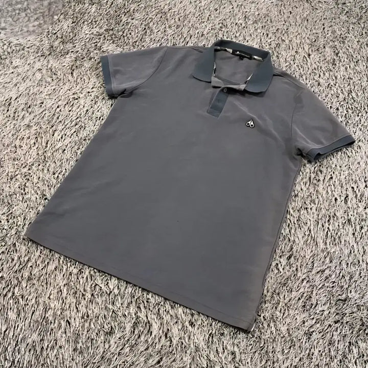 [BUNJANG] Musketeer Carar T-Shirt Gray / (L) 무스너클 반팔 카라 티셔츠 그레이