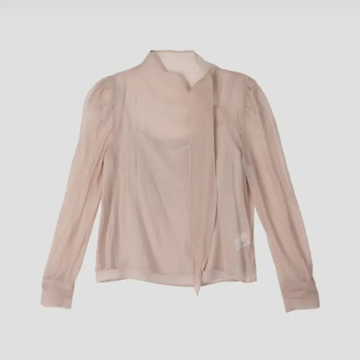 [BUNJANG] T.P.O.F. See-through Ribbon Blouse / 티프오브 블라우스