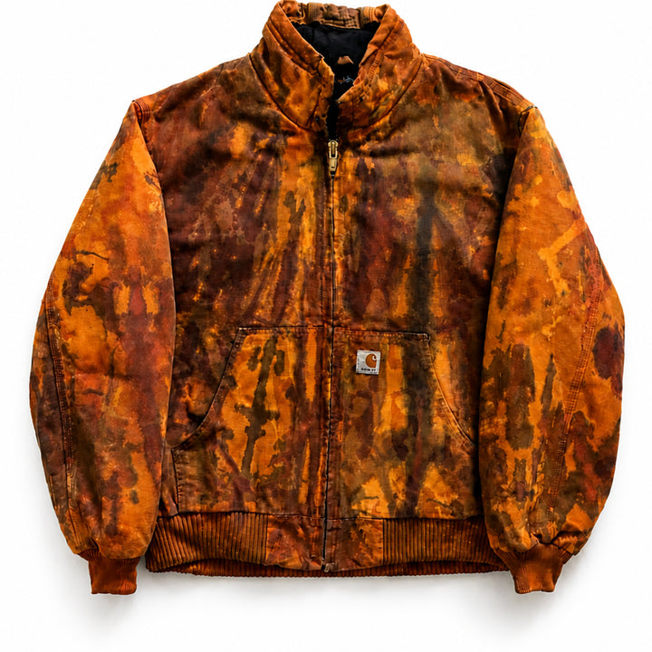 [BUNJANG] 90s-00s Carhartt Tie Dye Mock Neck Duck Jacket (fits 105-108) / 90~00s 칼하트 Tie Dye 모크 넥 덕 자켓 105~108