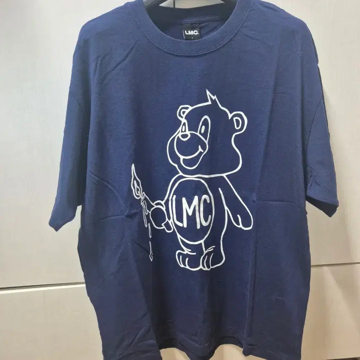 [BUNJANG] LMC Bear Short Sleeve T-Shirt Navy, Size L / LMC 베어 반팔 티셔츠 네이비 L 사이즈