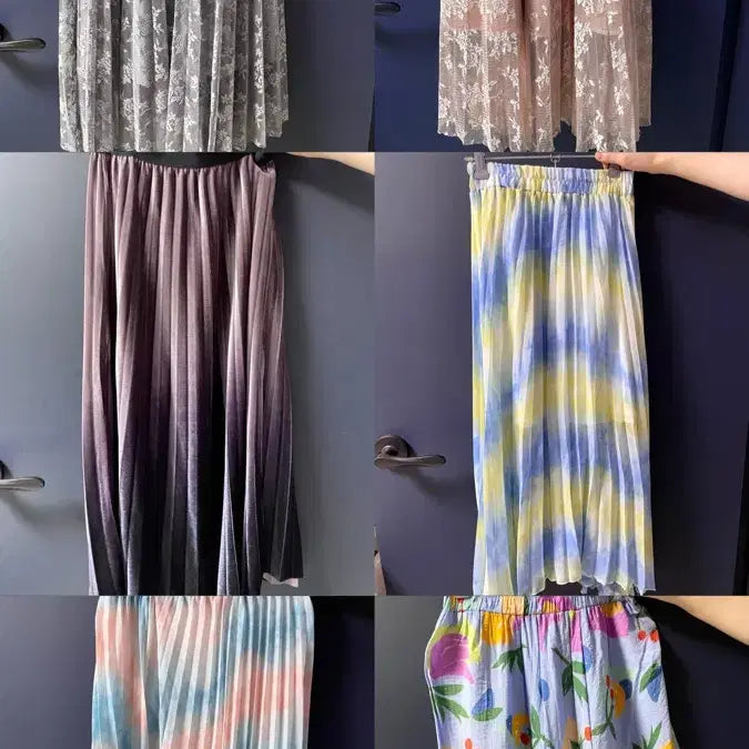 [BUNJANG] Long Skirt Chiffon Skirt / (옷장정리) 롱스커트 샤스커트 롱치마