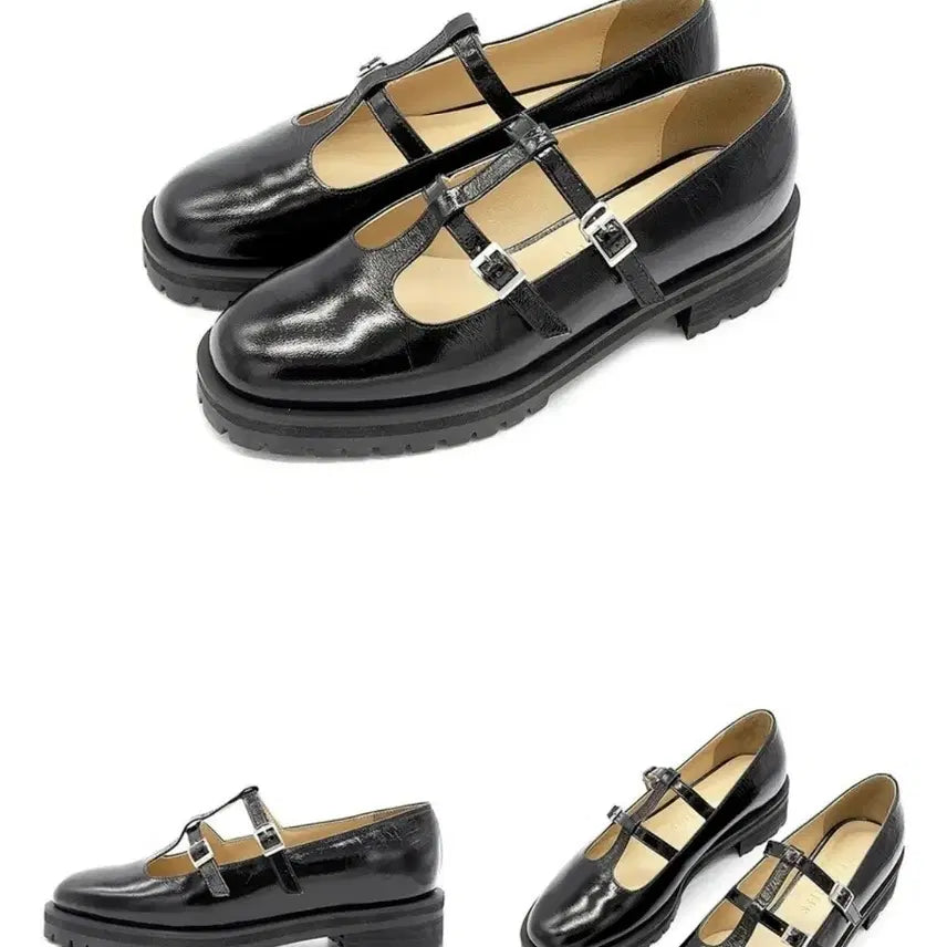 [BUNJANG] Nonless T-Strap Platform Mary Jane Loafers / 논더레스 T-스트랩 플랫폼 메리제인 로퍼 (5회미만 착용)