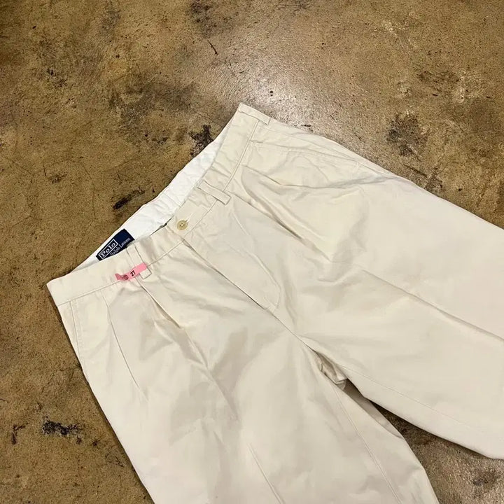 [BUNJANG] Polo Ralph Lauren Ivory Cotton Pants / [정품/34] 폴로 랄프로렌 아이보리 면바지