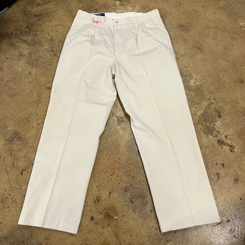 [BUNJANG] Polo Ralph Lauren Ivory Cotton Pants / [정품/34] 폴로 랄프로렌 아이보리 면바지