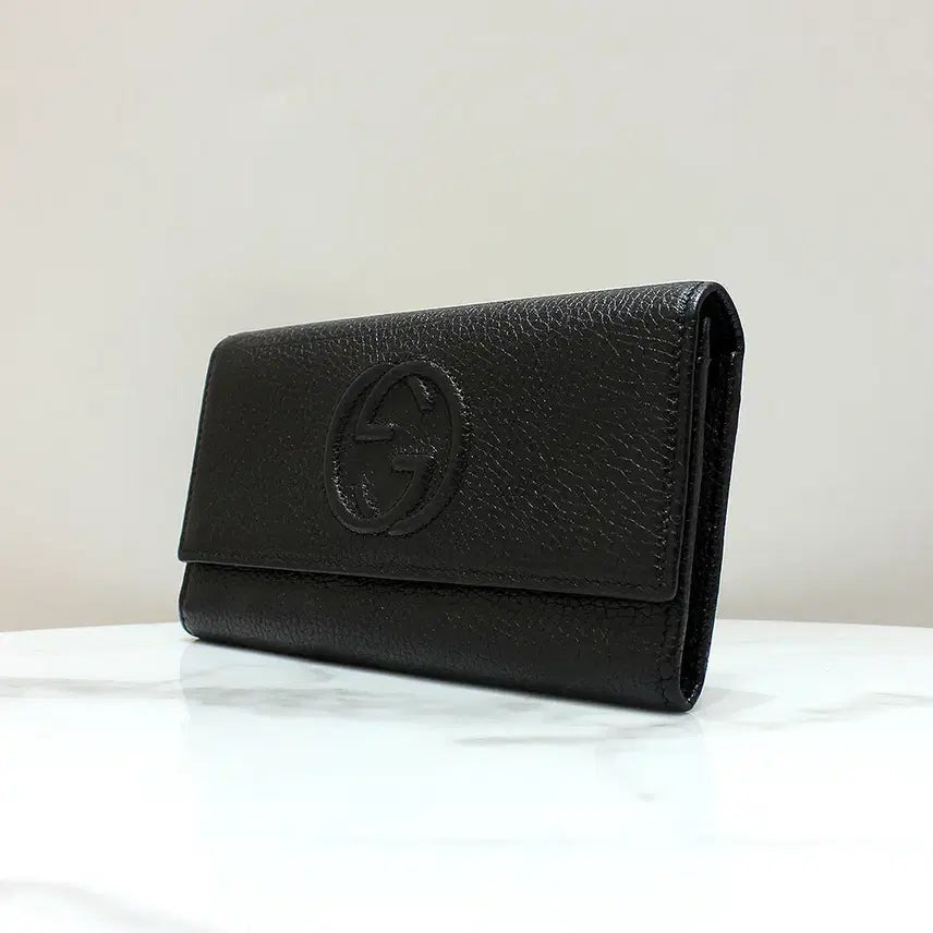 [BUNJANG] Gucci Soho Long Wallet Black 598206 / [명품다올동래] 구찌 소호 장지갑 598206