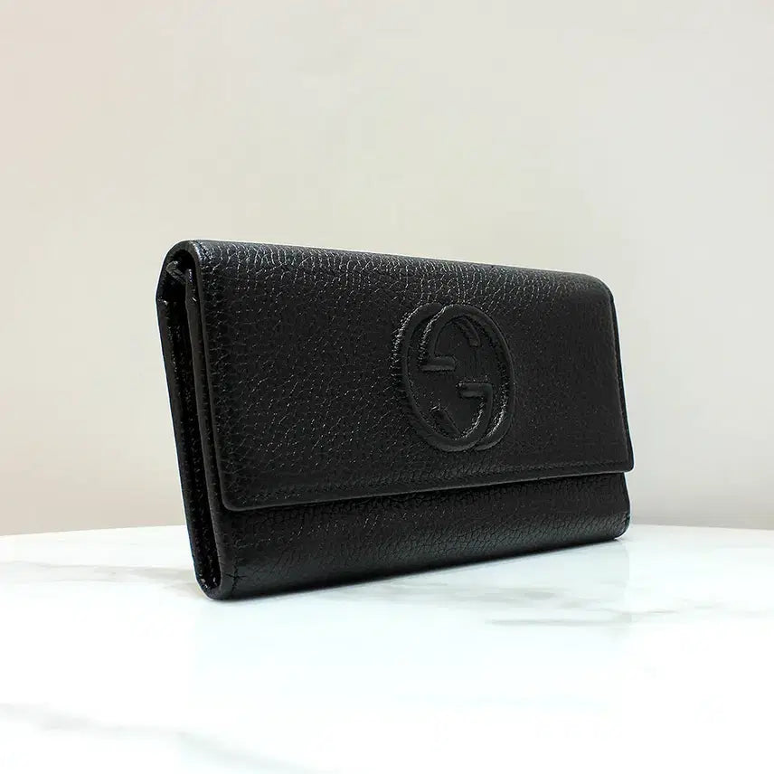 [BUNJANG] Gucci Soho Long Wallet Black 598206 / [명품다올동래] 구찌 소호 장지갑 598206