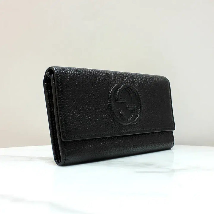 [BUNJANG] Gucci Soho Long Wallet Black 598206 / [명품다올동래] 구찌 소호 장지갑 598206