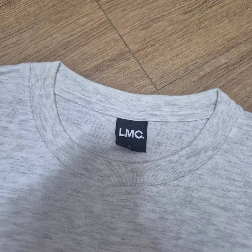 [BUNJANG] LMC Bear Short Sleeve T-Shirt - Mélange Grey / LMC 곰돌이 반팔 티셔츠 멜란지 그레이 L