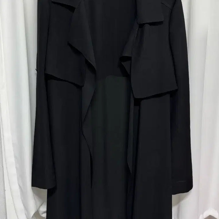 [BUNJANG] GGPX Black Chiffon Trench Coat / GGPX 블랙 쉬폰 트렌치 자켓