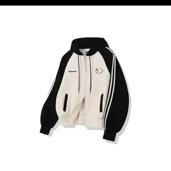 [BUNJANG] Crossdressley Double Logo Hooded Zip-Up Sweatshirt (Brushed) / 크로스드레슬리 더블 로고 후드 집업 기모