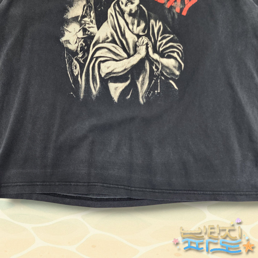 [BUNJANG] XL Hidden Behind Vintage Washed Graphic T-Shirt / XL 히든비하인드 빈티지 워싱 그래픽 반팔티