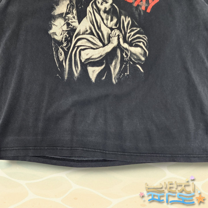 [BUNJANG] XL Hidden Behind Vintage Washed Graphic T-Shirt / XL 히든비하인드 빈티지 워싱 그래픽 반팔티