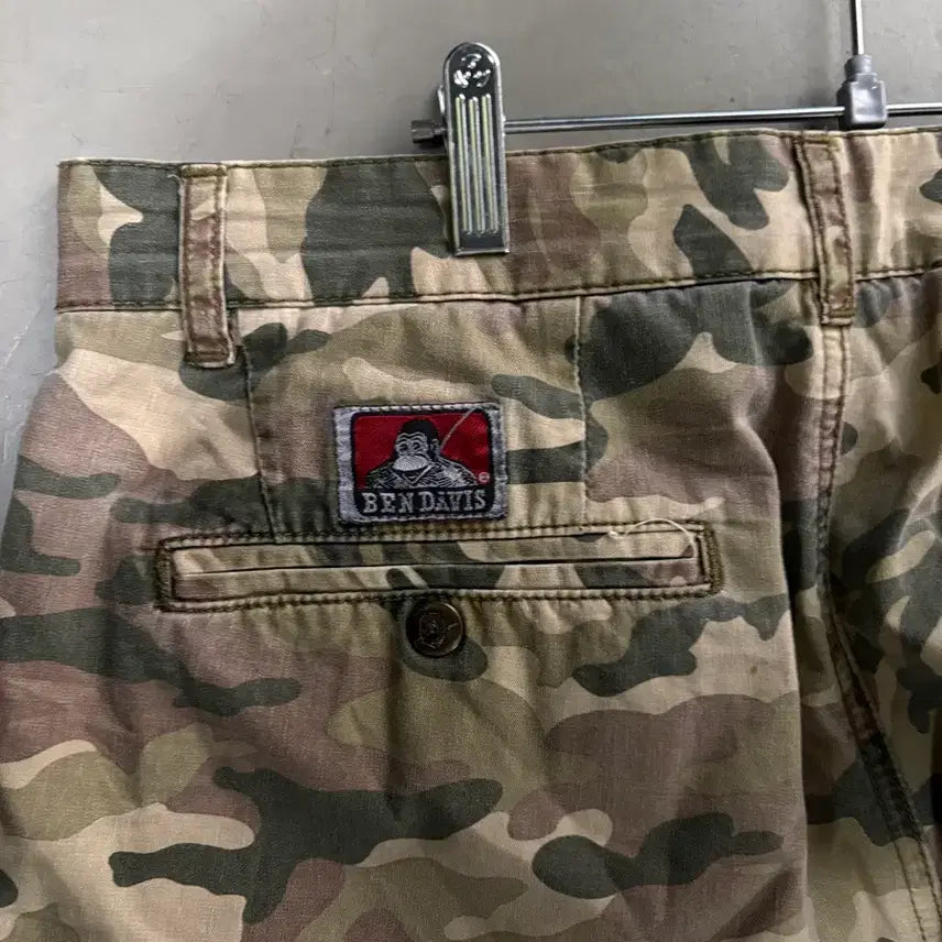 [BUNJANG] Ben Davis Japan Camouflage Half Work Pants 34 / 만원샵 밴데이비스 재팬 카모플라주 하프 워크팬츠 34