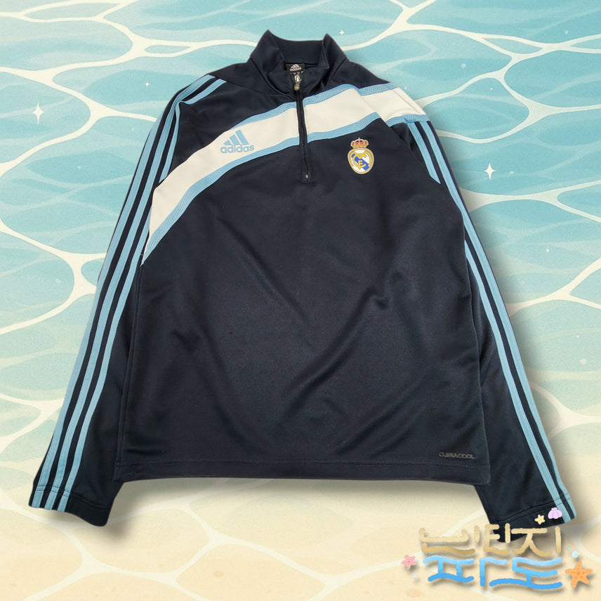 [BUNJANG] Adidas Real Madrid Half-Zip Sweatshirt / M 아디다스 레알마드리드 반집업