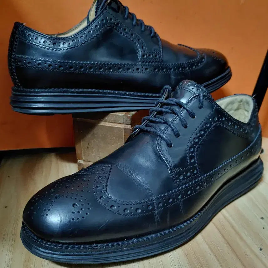 [BUNJANG] Cole Haan Natural Leather Wingtip Loafers / COLE HAAN콜한 천연가죽 윙팁 로퍼(U7추천사이즈250)
