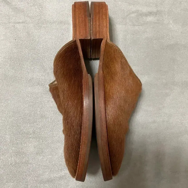 [BUNJANG] Hender Scheme Pony Hair Mules (Size 235) / 헨더스킴 핸더스킴 송치뮬 235
