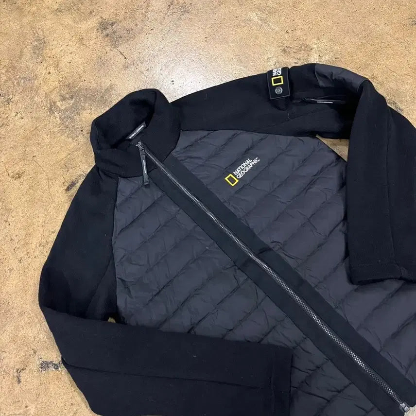 [BUNJANG] National Geographic Black Quilting Jacket / [정품/M] 내셔널지오그래픽 블랙 퀄팅 자켓