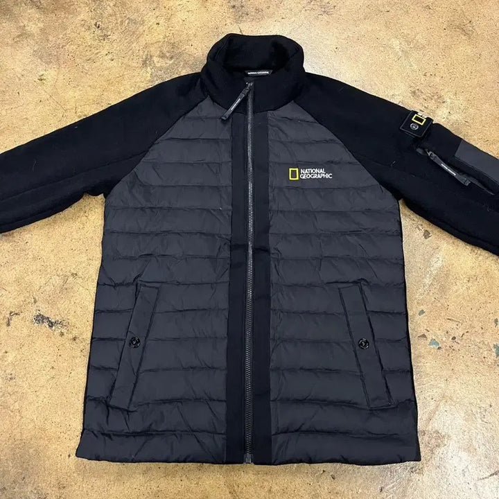 [BUNJANG] National Geographic Black Quilting Jacket / [정품/M] 내셔널지오그래픽 블랙 퀄팅 자켓