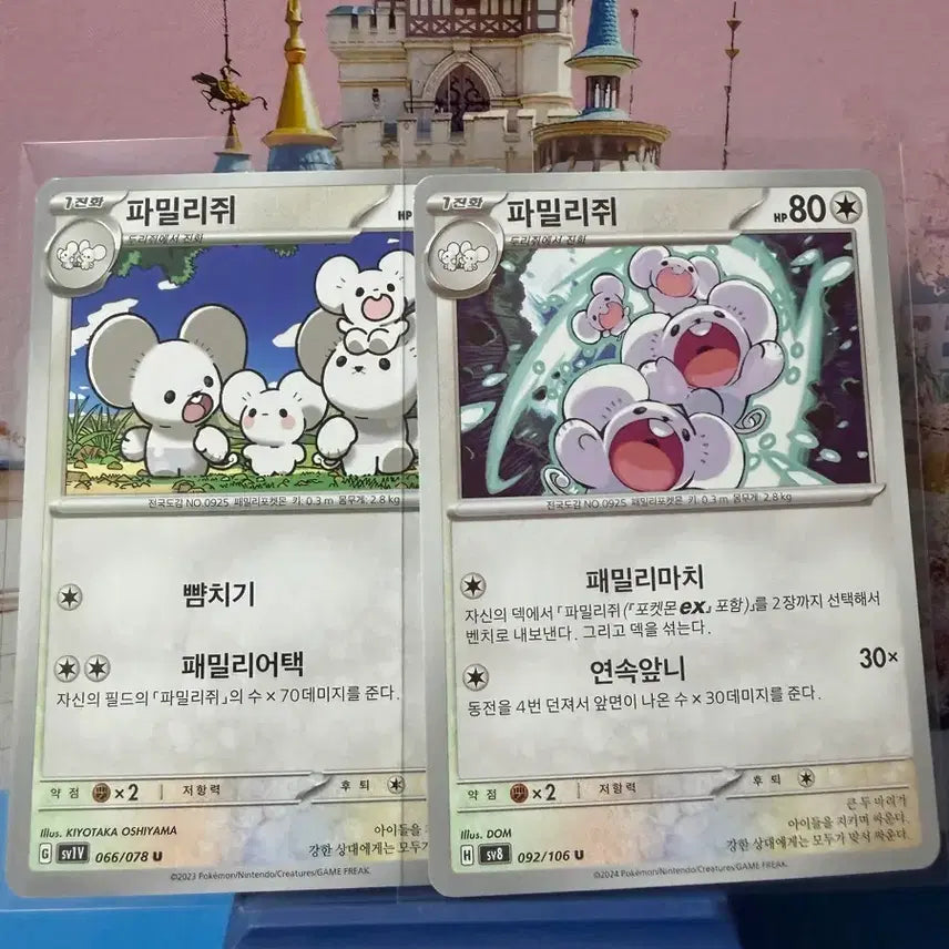 [BUNJANG] Pokemon Card "Familie" 2 Types Normal Card / 포켓몬카드 파밀리쥐 2종 일반카드