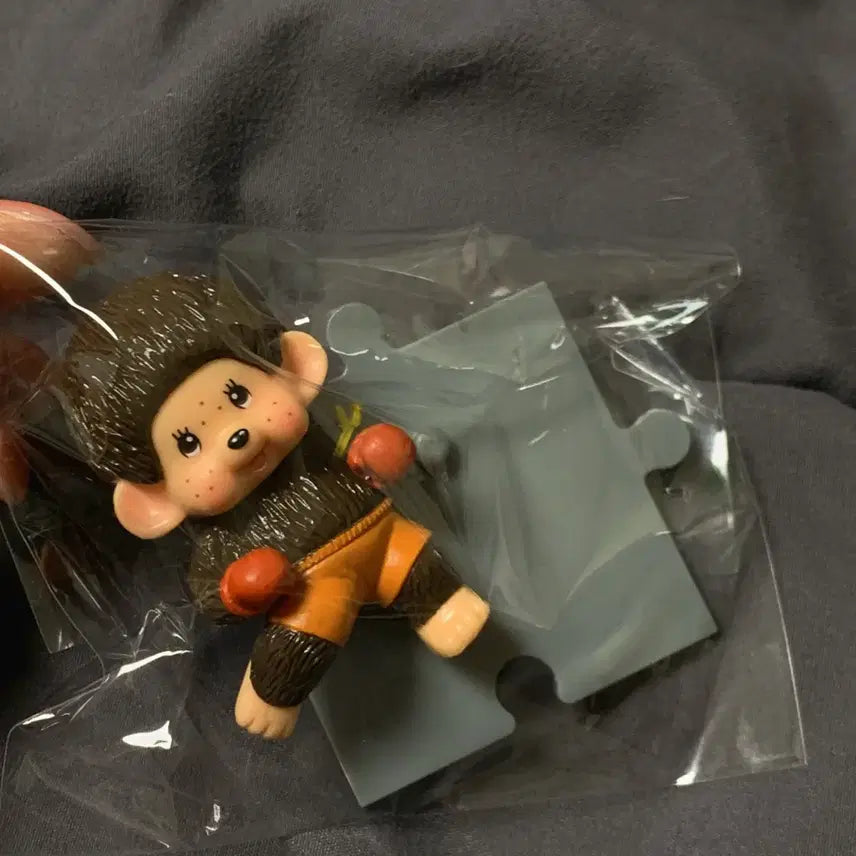 [BUNJANG] Vintage Monchhichi Boxing Figure - Sports Series / 일본 고전 빈티지 몬치치 스포츠 시리즈 복싱 피규어