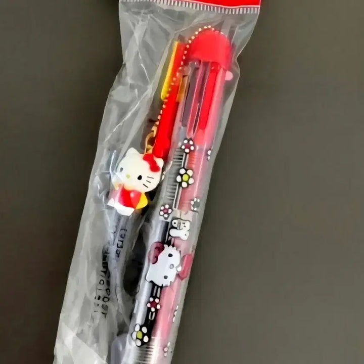 [BUNJANG] Hello Kitty 5-Color Ballpoint Pen &amp; Mechanical Pencil / 키티 5색볼펜샤프, 키티 샤프볼펜, 키티 다색볼펜