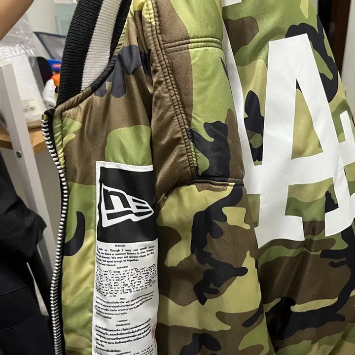 [BUNJANG] New Era x Alpha Industries x MLB LA Dodgers Reversible Bomber Jumper / 뉴에라x알파인더스트리xMLB LA다저스 봄버 리버서블 점퍼