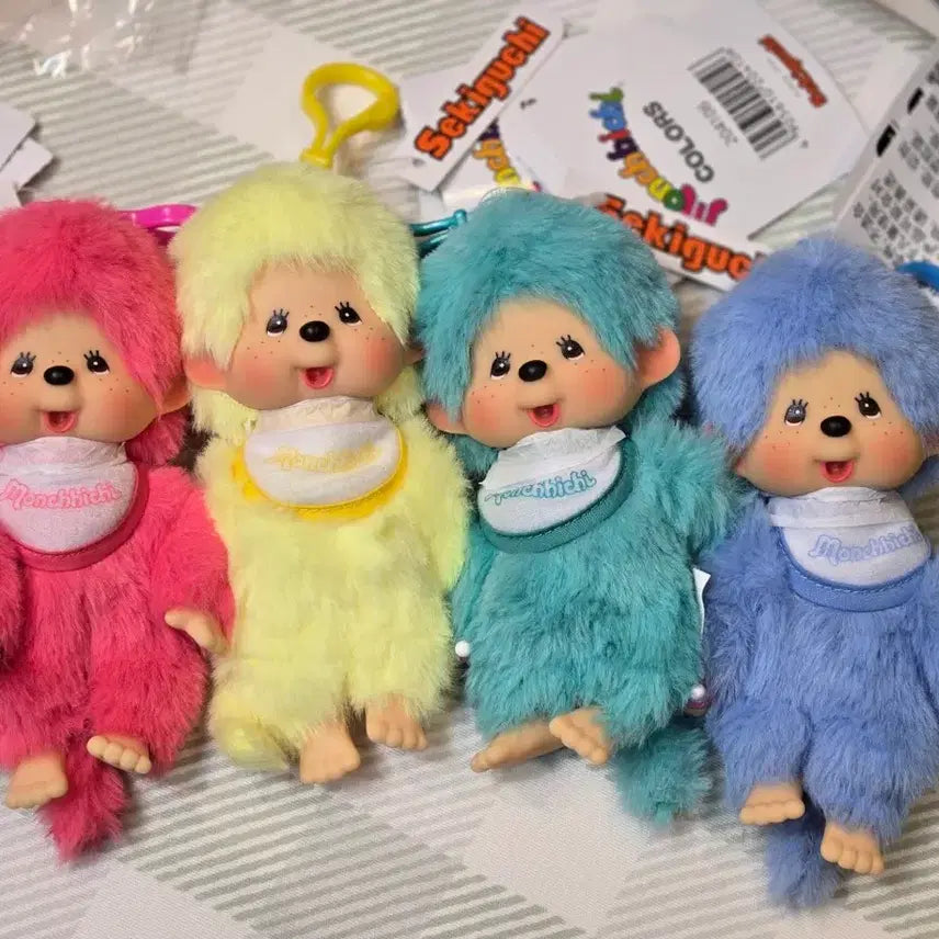 [BUNJANG] Monchhichi Color Series Keychain / 홍콩판 컬러시리즈 신상 몬치치 키링